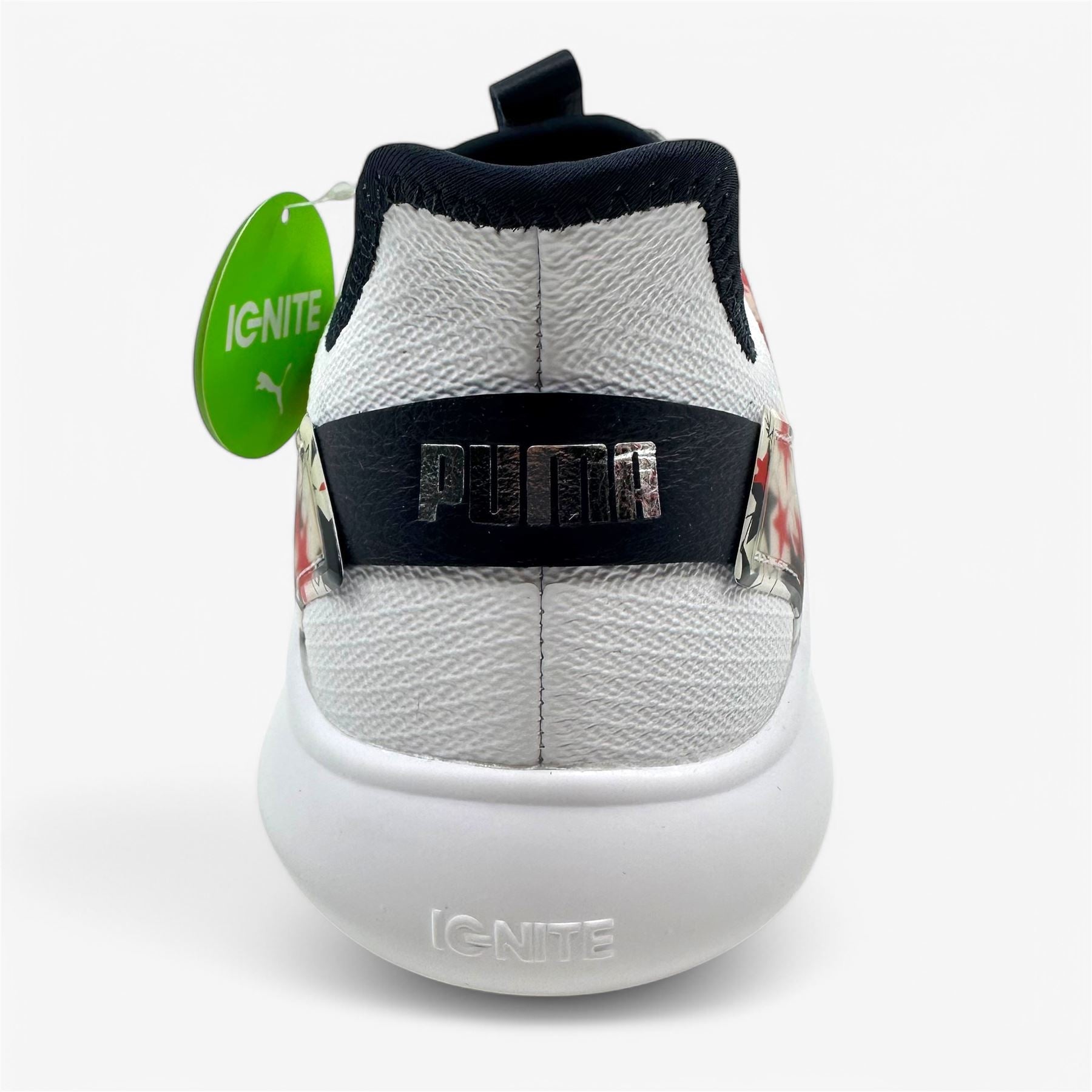 PUMA Ignite Fasten8 USA White High Risk Red Mens Waterproof Golf Shoes