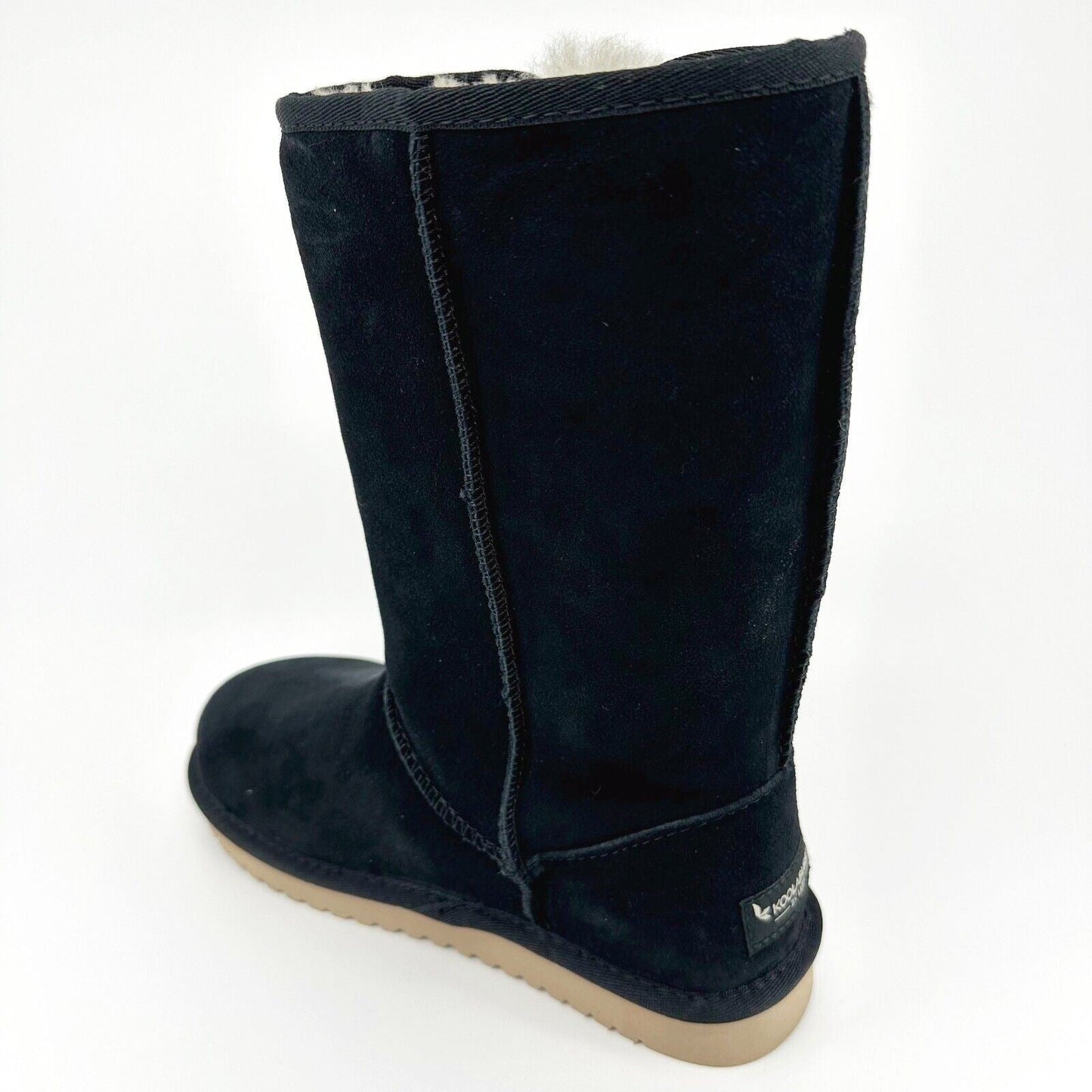 Koolaburra by UGG Victoria Tall Womens Black Faux Fur Shearling Suede Boots