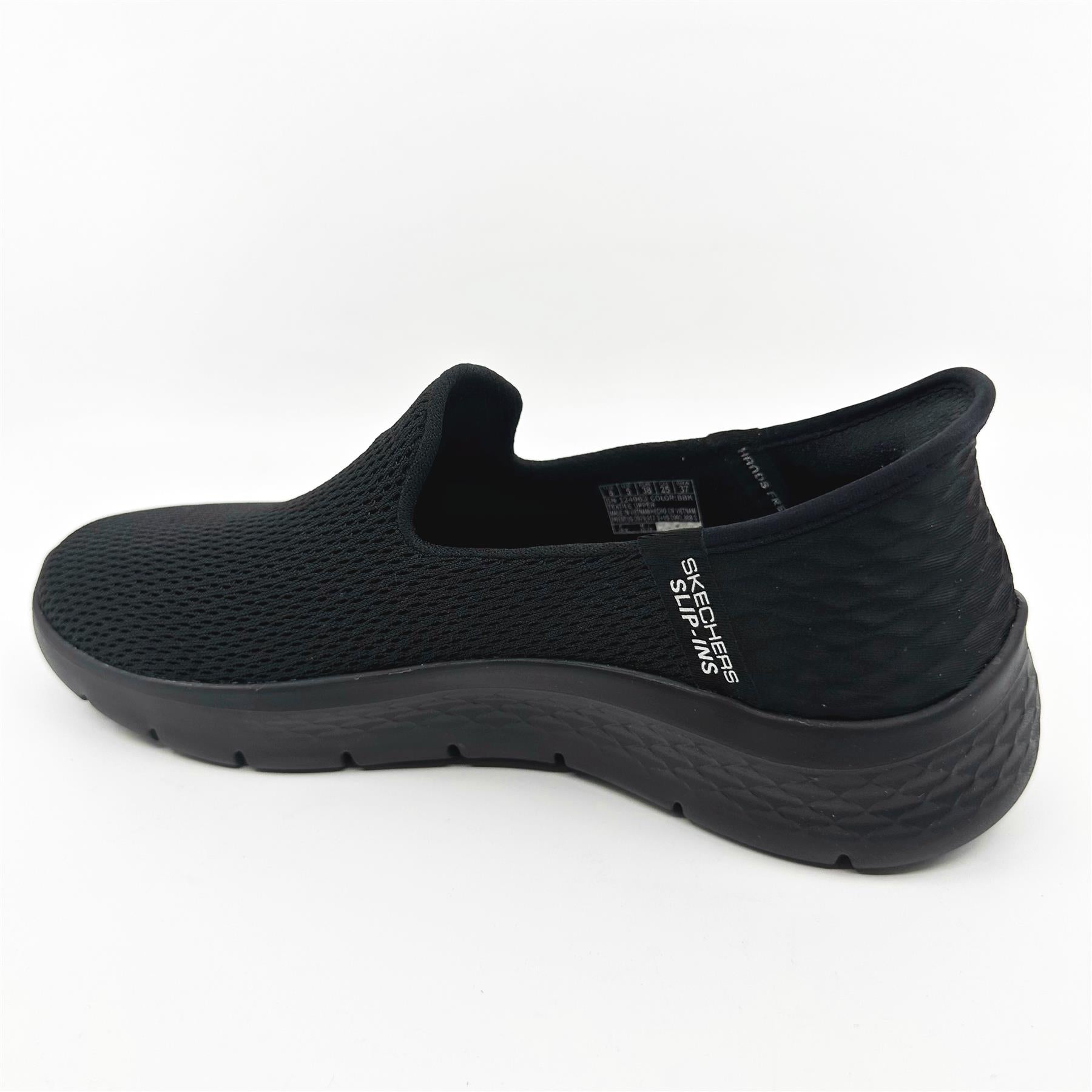 SKECHERS Go Walk Flex Relish Black Womens  Slip On Sneakers