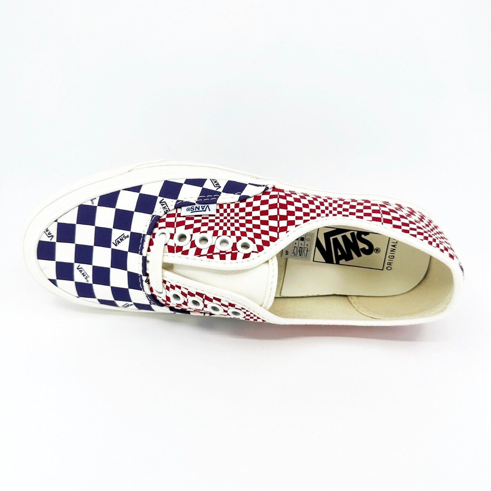 Vans Vault OG Authentic LX (Canvas) Logo Check Violet Indigo Racing Mens Sneaker