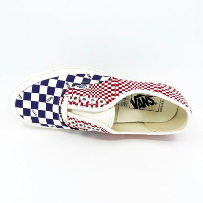Vans Vault OG Authentic LX (Canvas) Logo Check Violet Indigo Racing Mens Sneaker