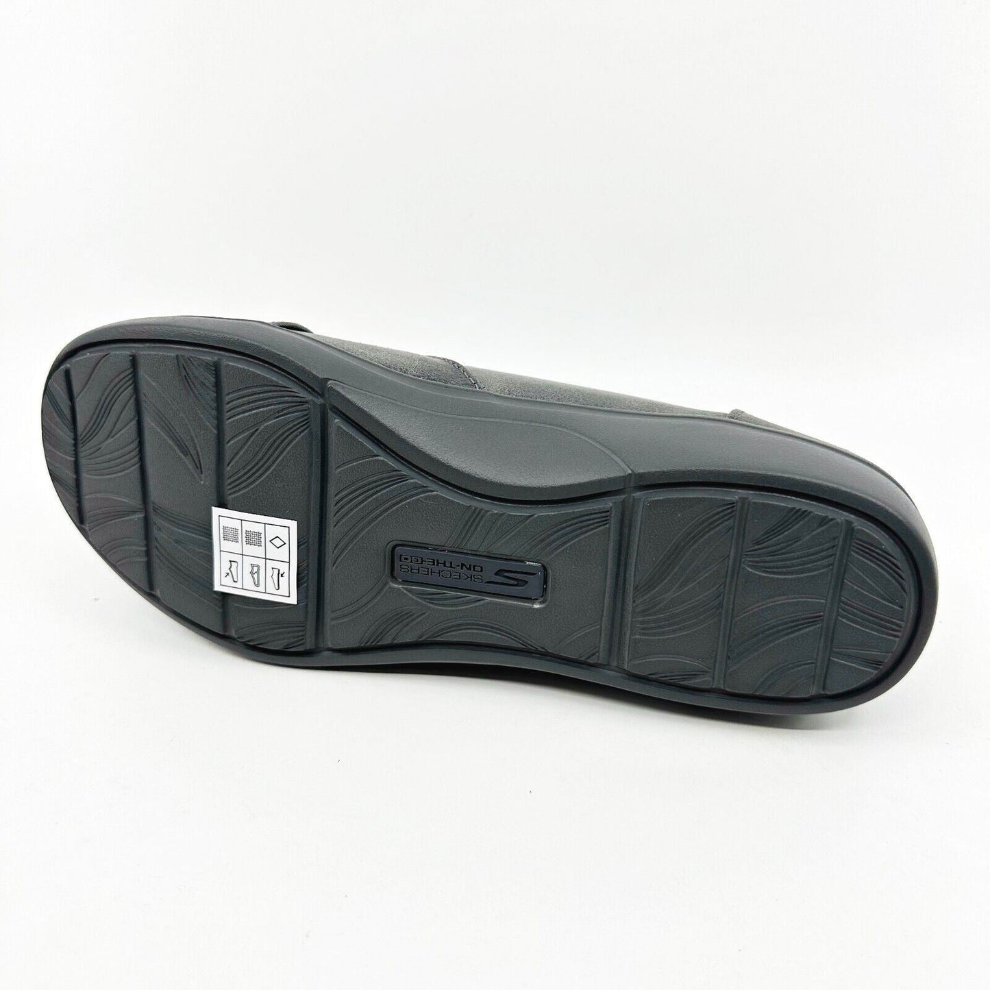 Skechers Arch Fit Uplift Core Roots Charcoal Womens Size 6.5 Slip On Shoes