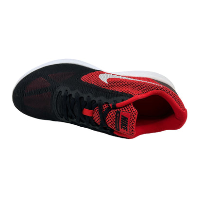 Nike Revolution 3 University Red Metallic Silver Mens Extra Wide Sneaker