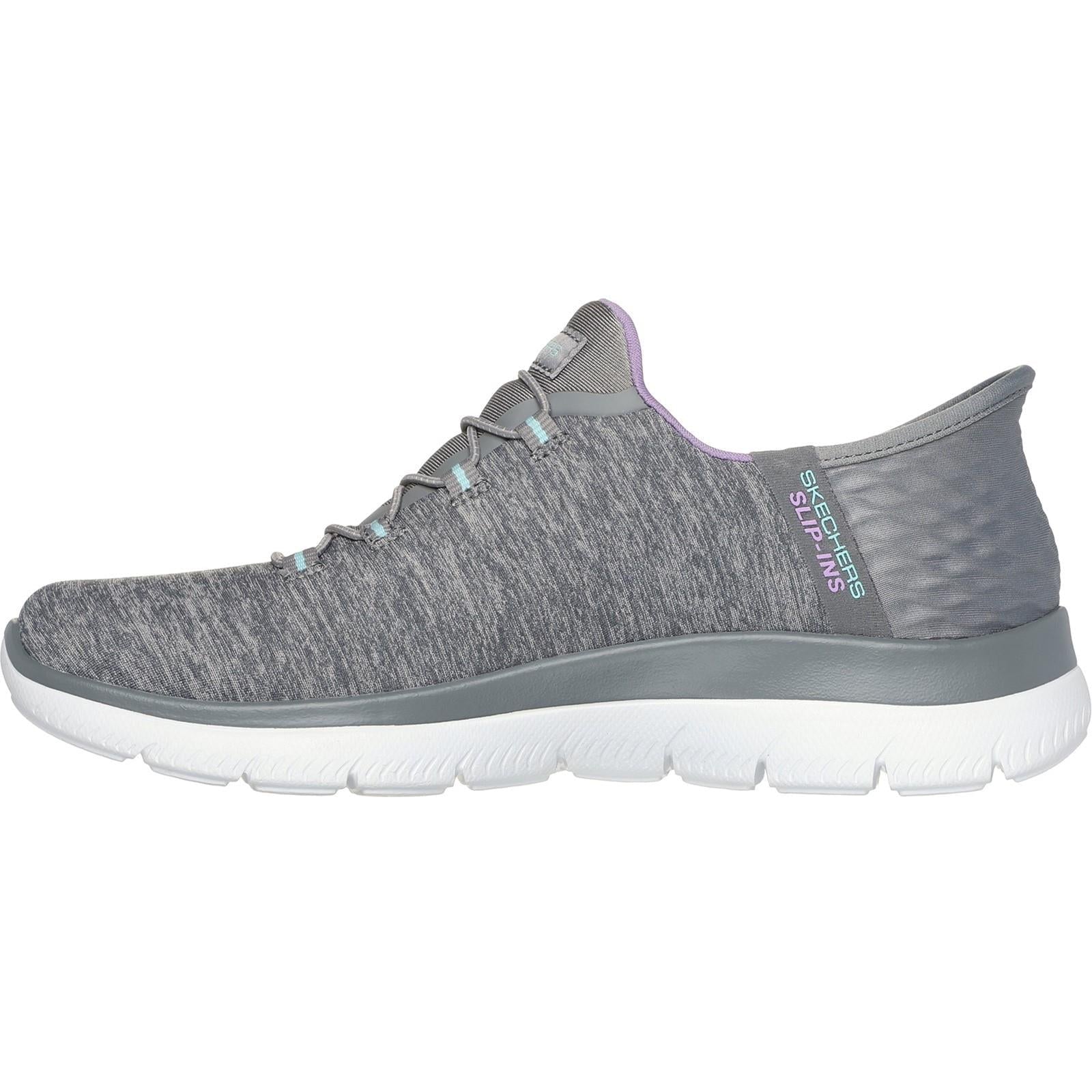 Women's Wide Fit Skechers 149937 Slip-ins Summits Dazzling Trainers