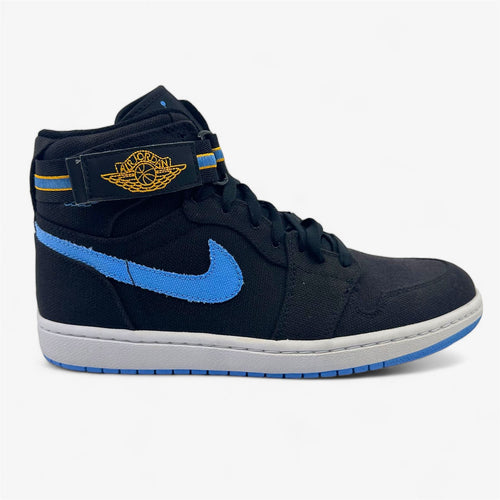 Jordan Air Jordan 1 High Strap Black University Blue White Mens Sneaker
