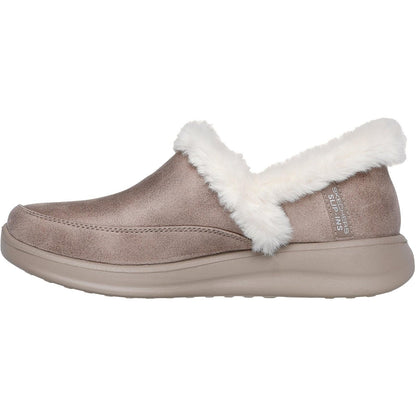 Women's Wide Fit Skechers 168114 Slip-ins Cozy Escape Slippers