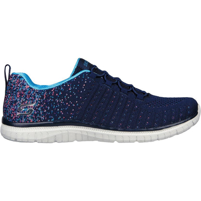 Women's Wide Fit Skechers 104411 Virtue Slip On Shoes