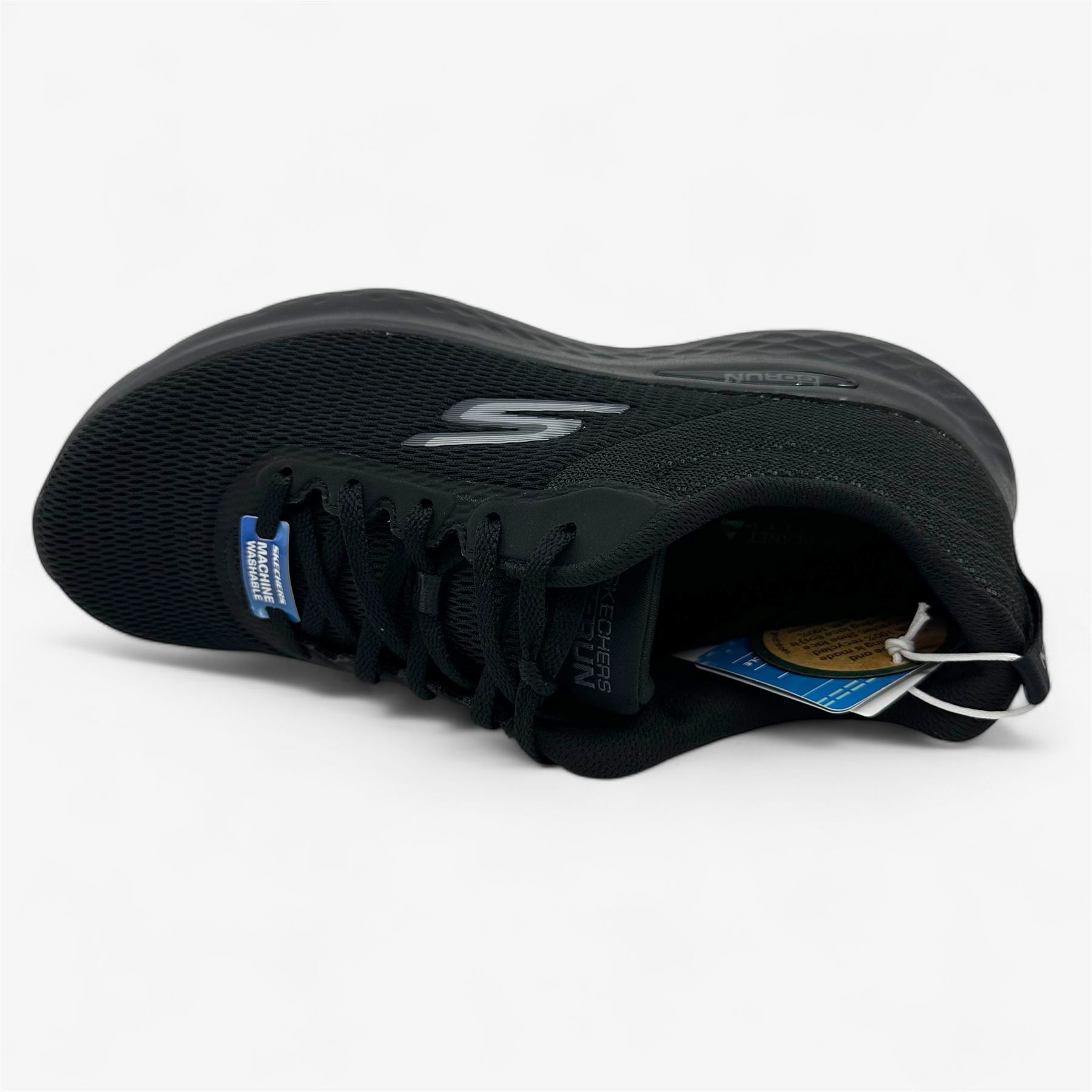 Skechers Go Run Lite Quick Stride Black Womens Athletic Sneaker