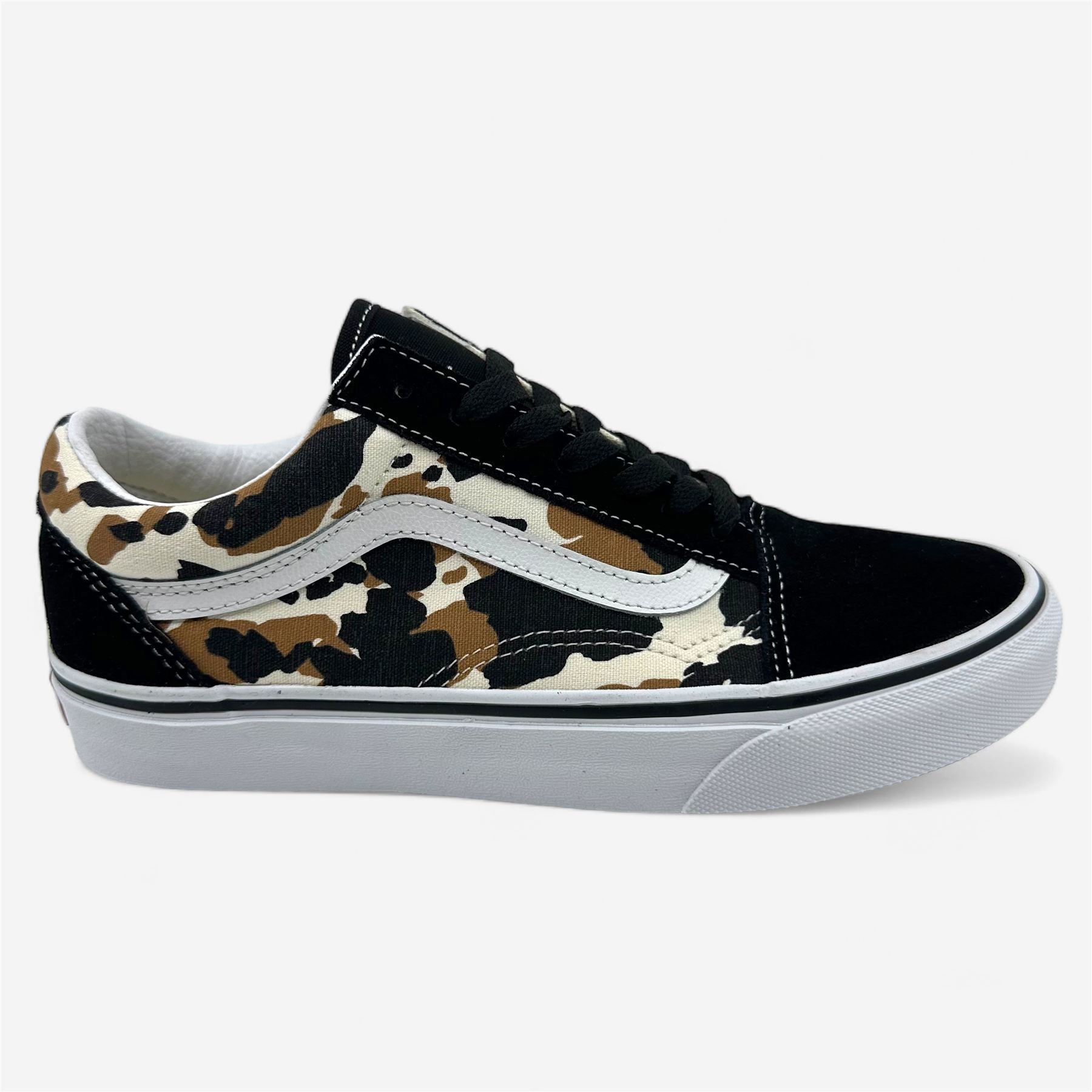 VANS Old Skool Cow Multi Color Womens Athletic Sneaker