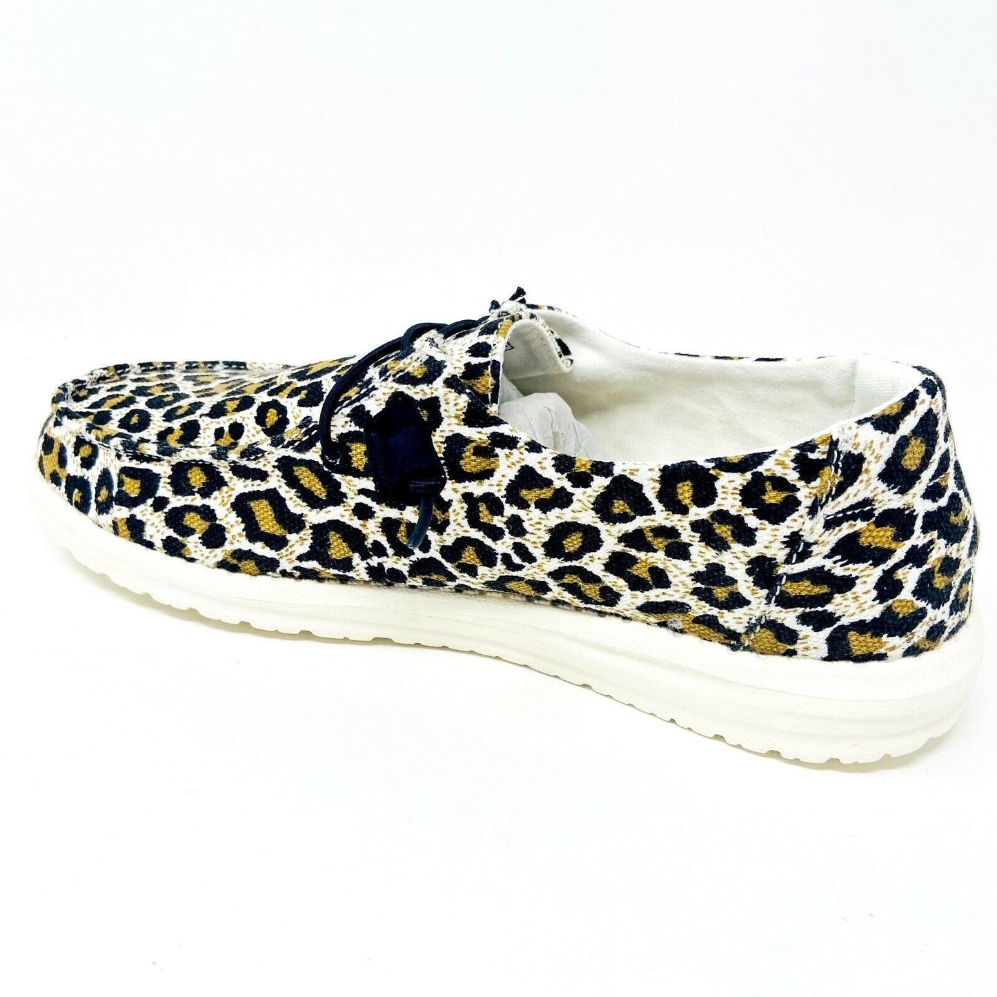 Hey Dude Womens Wendy Cheetah Size 5 Slip On Walking Casual Shoes