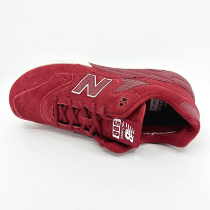 New Balance 580 Elite Classics Red Suede Cream Mens Sneakers MRT580BR