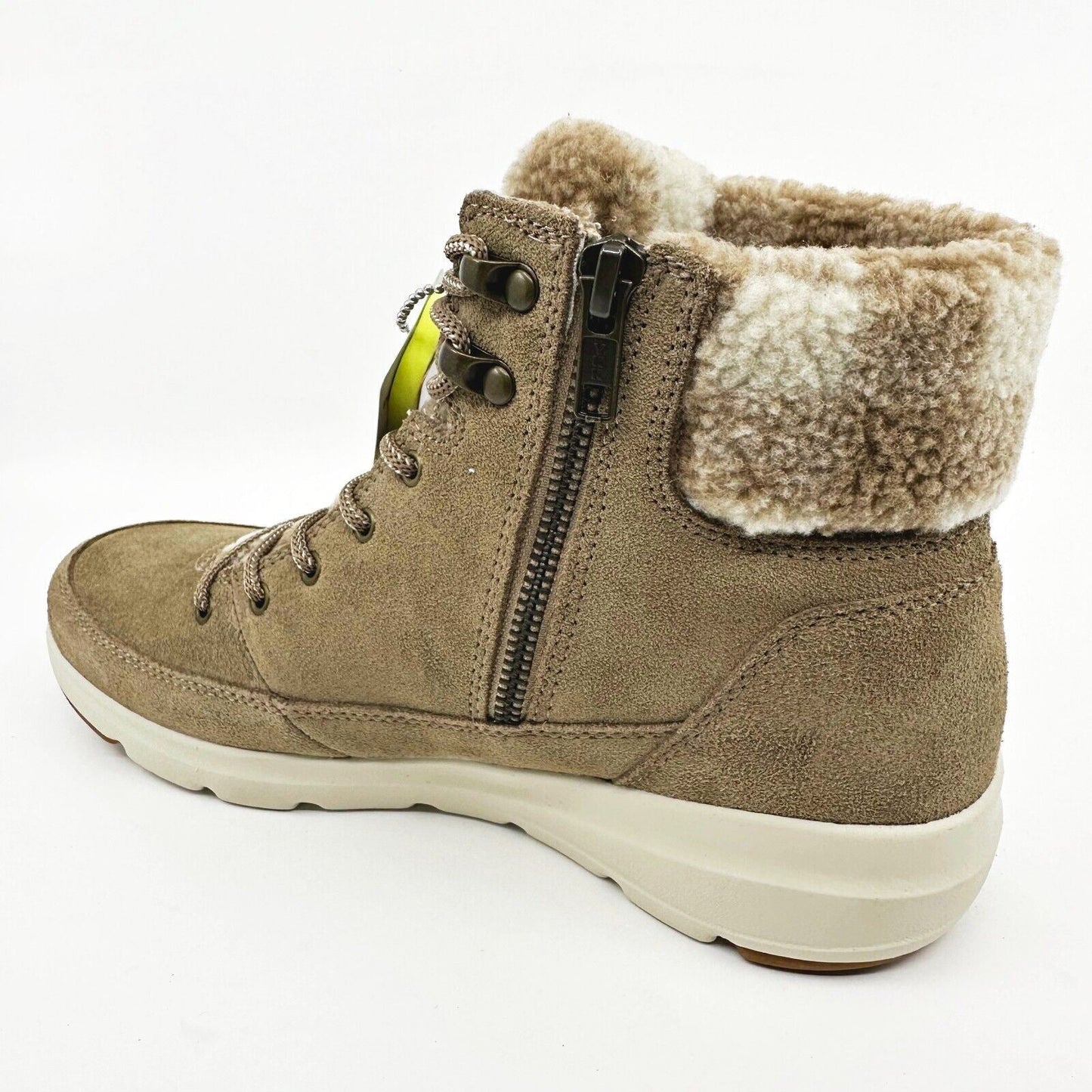 Skechers Go Walk Boots Glacial Ultra Timber Tan Womens Leather Shoes