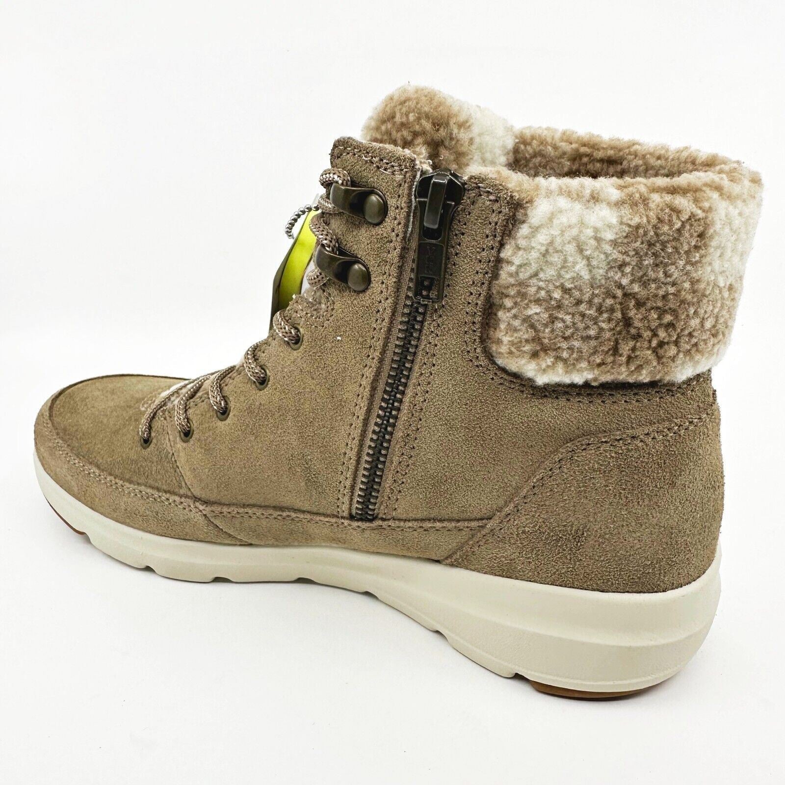Skechers Go Walk Boots Glacial Ultra Timber Tan Womens Leather Shoes