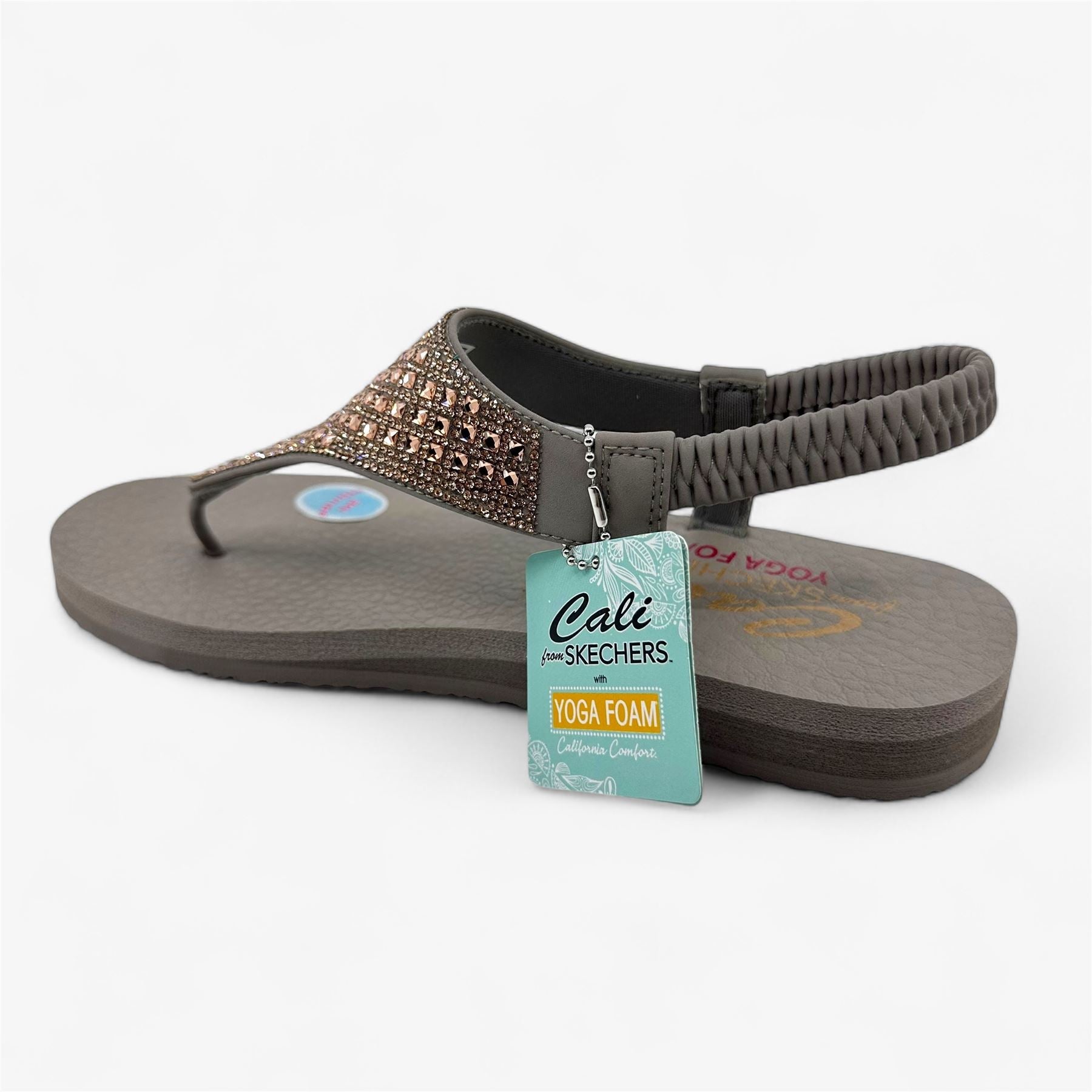 Skechers Meditation Rockstar Taupe Womens Sandal Slingback