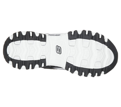 Women's Wide Fit Skechers 11930 D'Lites Biggest Fan Trainers
