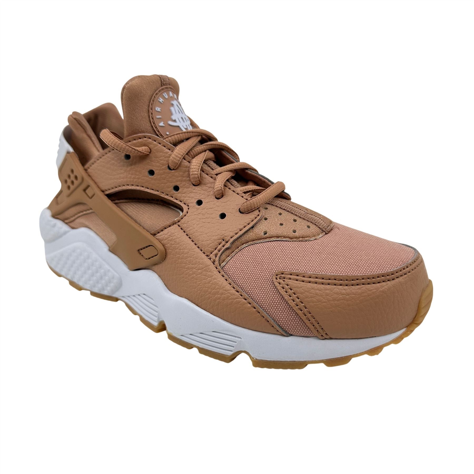 Nike Air Huarache Run Clay White Gum Yellow Womens Athletic Sneaker
