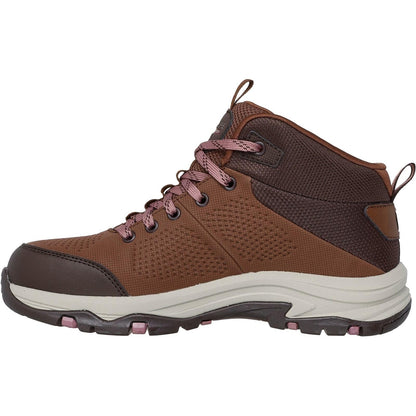 Women's Relaxed Fit Skechers 180005 Waterproof Trego Trail Destination Boots - Brown/Multi