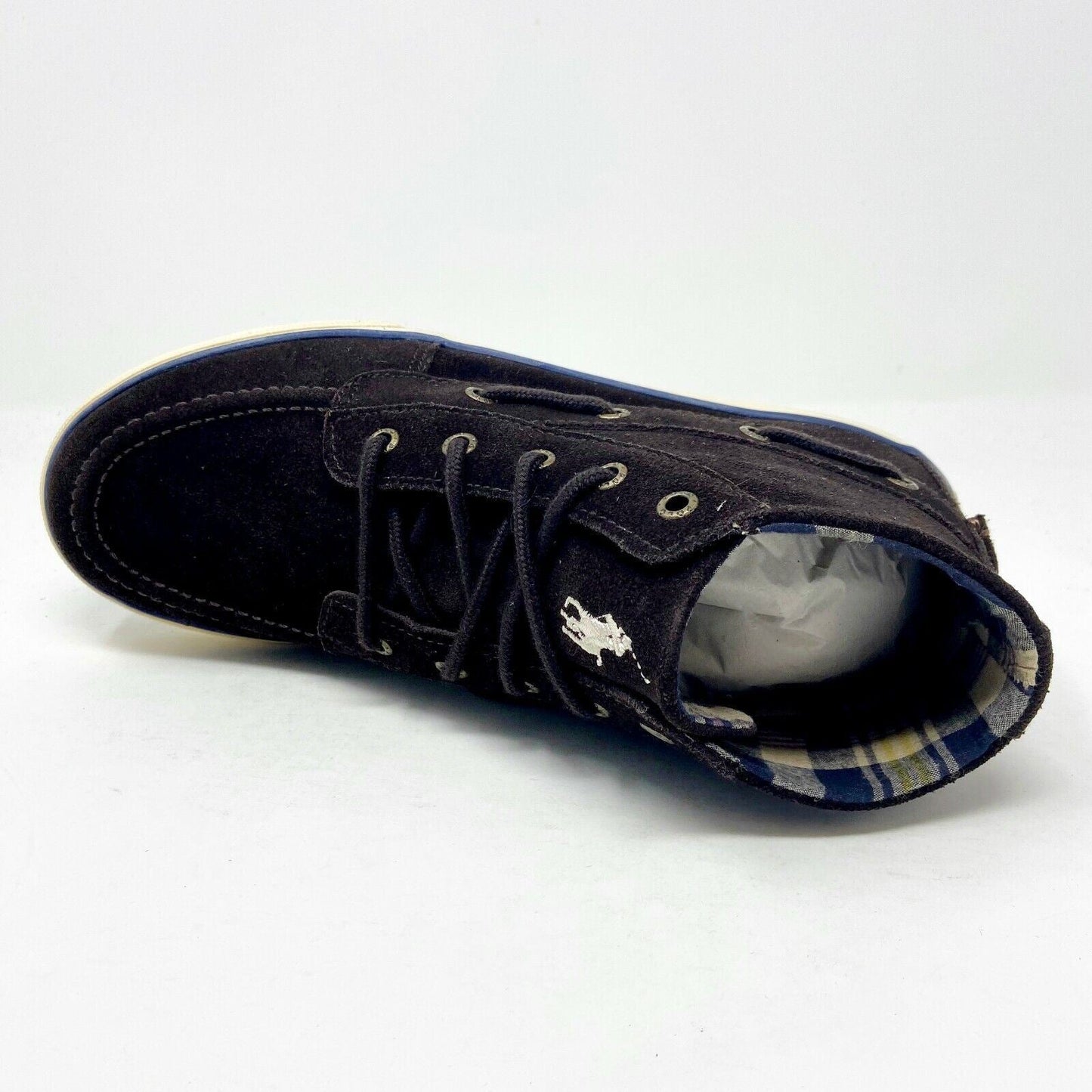 Polo Ralph Lauren Coast Mid Chocolate Brown Kids Casual Shoes 91342