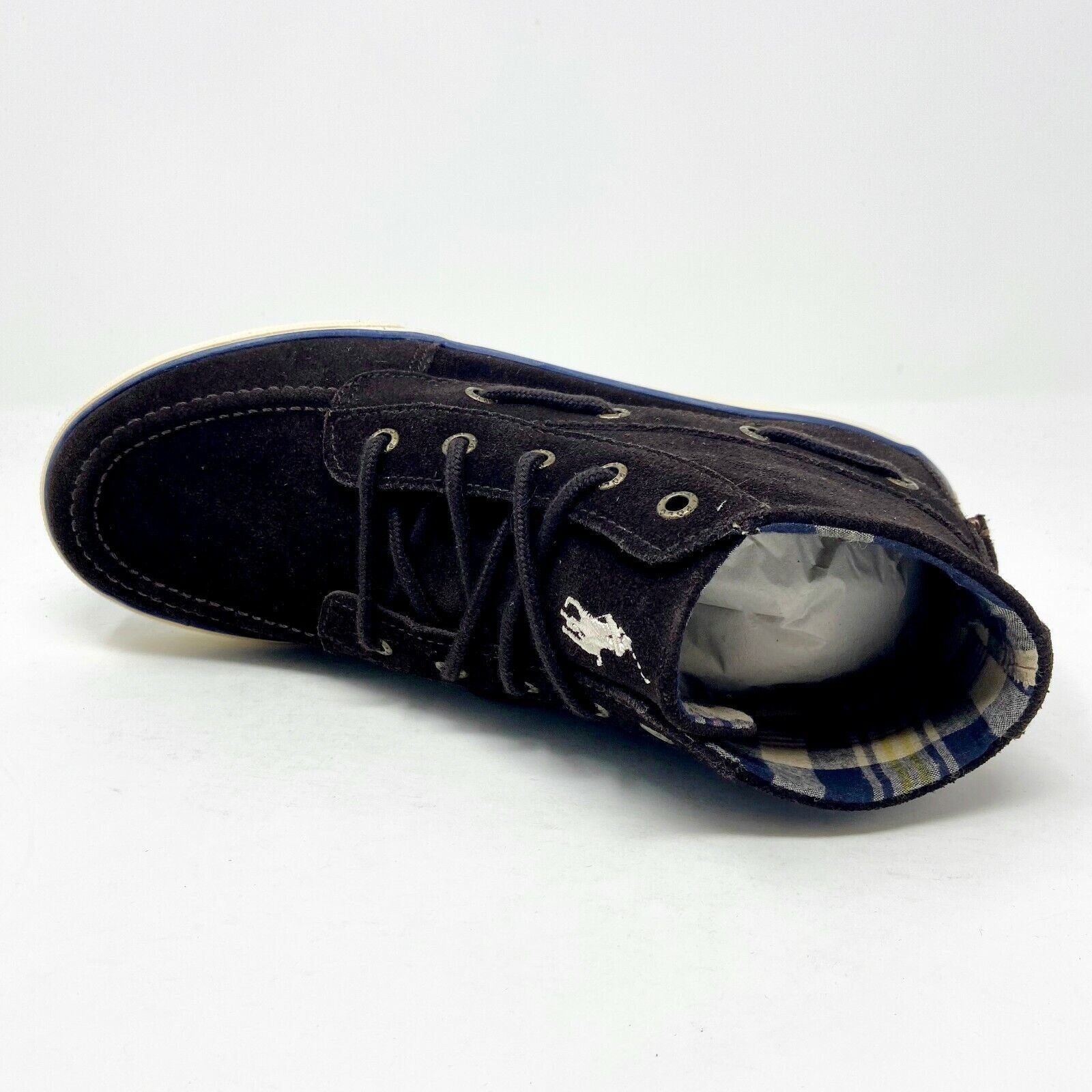 Polo Ralph Lauren Coast Mid Chocolate Brown Kids Casual Shoes 91342