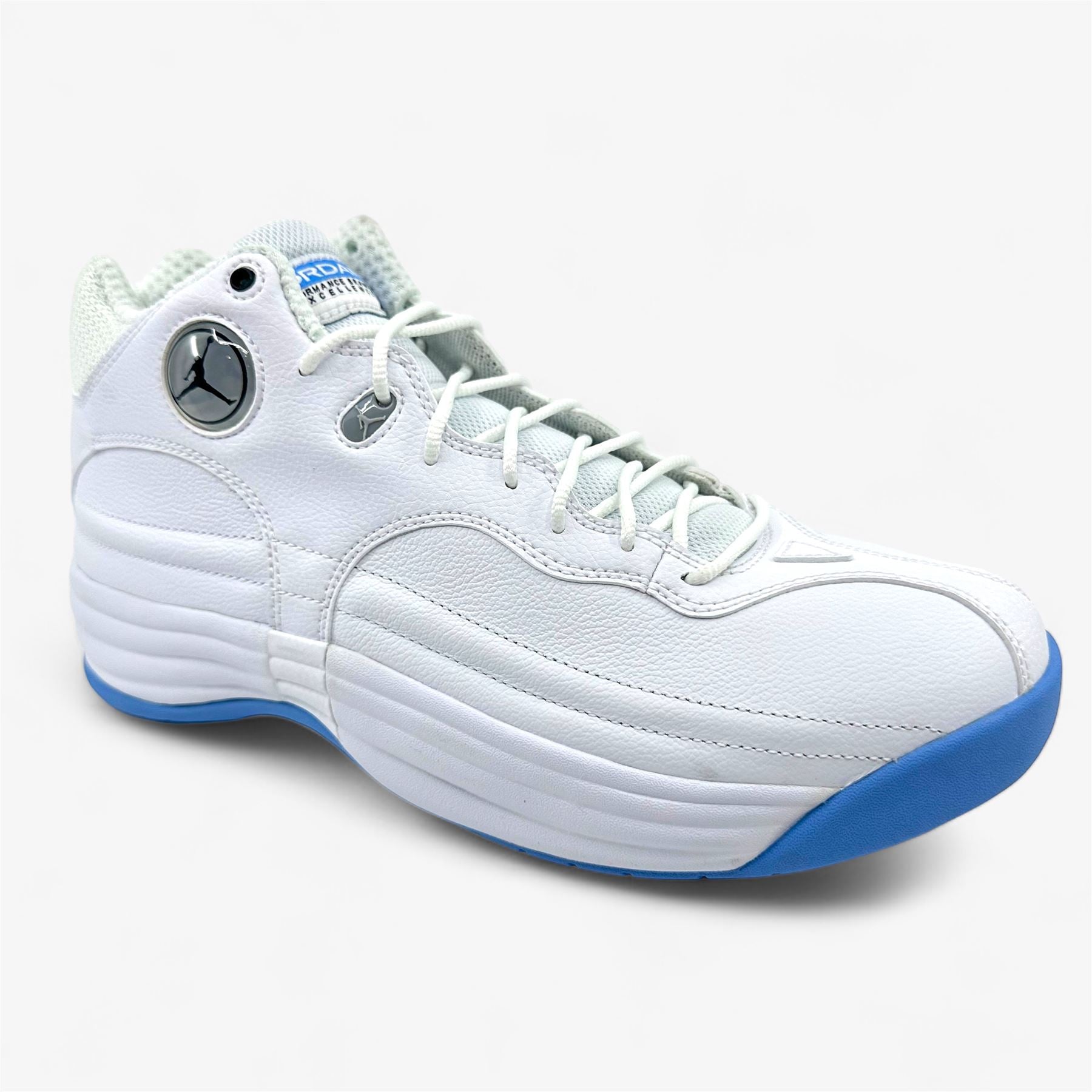 Jordan Jumpman Team 1 White Black University Blue Gray Mens Athletic Sneaker