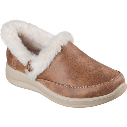 Women's Wide Fit Skechers 168114 Slip-ins Cozy Escape Slippers