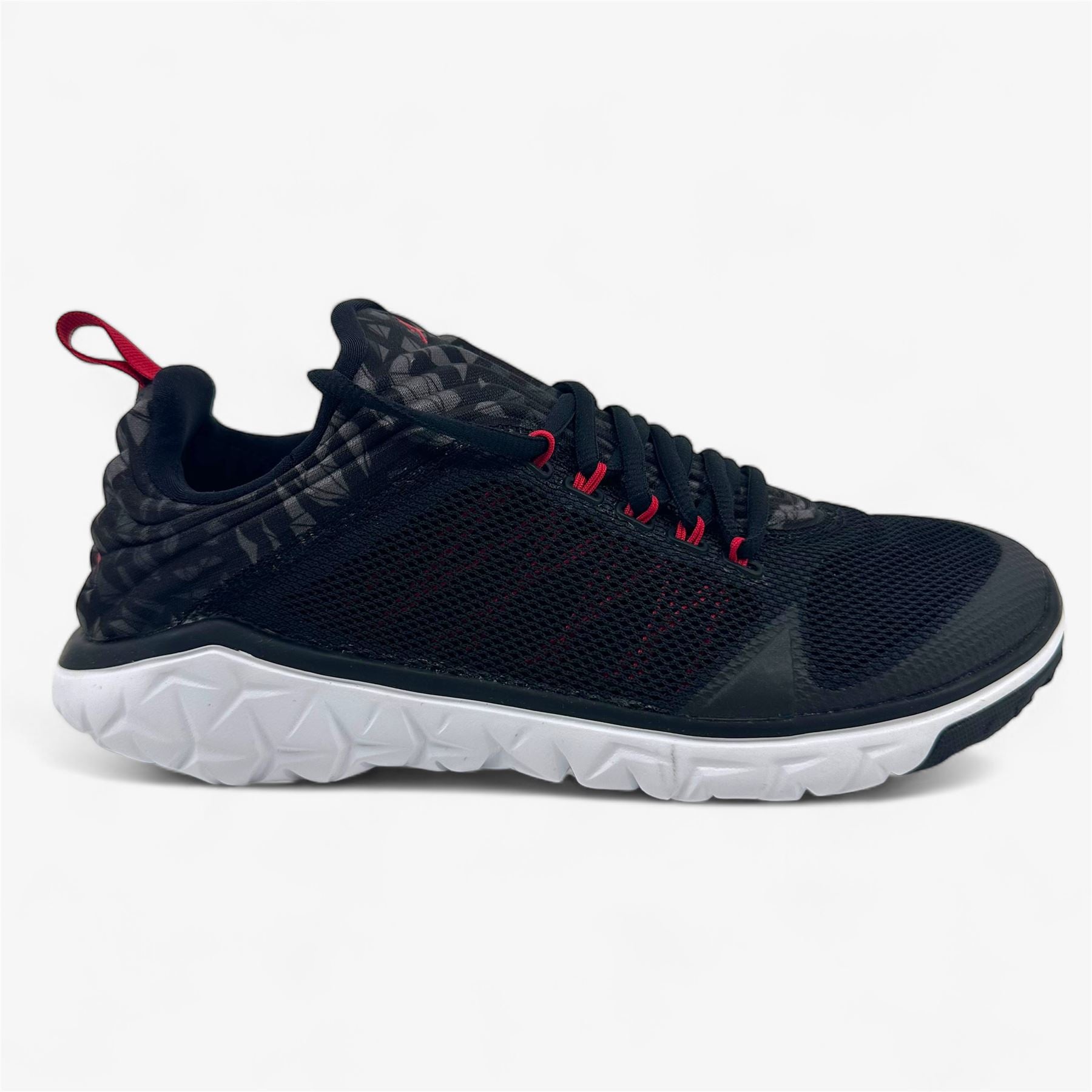 Jordan Flight Flex Trainer Black Gym Red Antarctic Grey Mens Athletic Sneaker