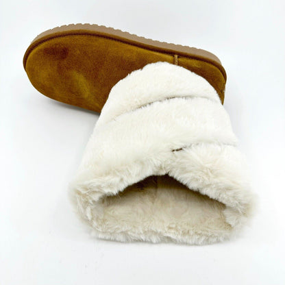 Koolaburra by UGG Dezi Short Chestnut  Womens Size 8 Faux Fur Shearling Boots