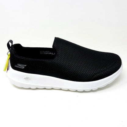 Skechers Go Walk Max Black White Mens Extra Wide Width Casual Shoes