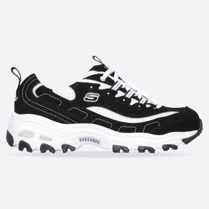 Women's Wide Fit Skechers 11930 D'Lites Biggest Fan Trainers