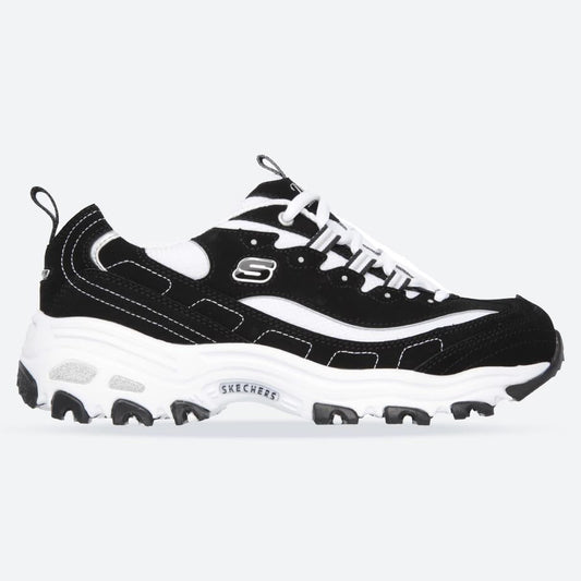 Women's Wide Fit Skechers 11930 D'Lites Biggest Fan Trainers