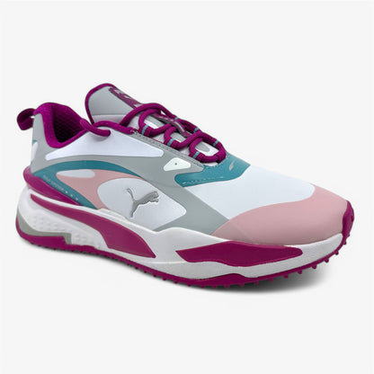PUMA GS Fast White Chalk Pink Porcelain Womens Waterproof Golf Shoes