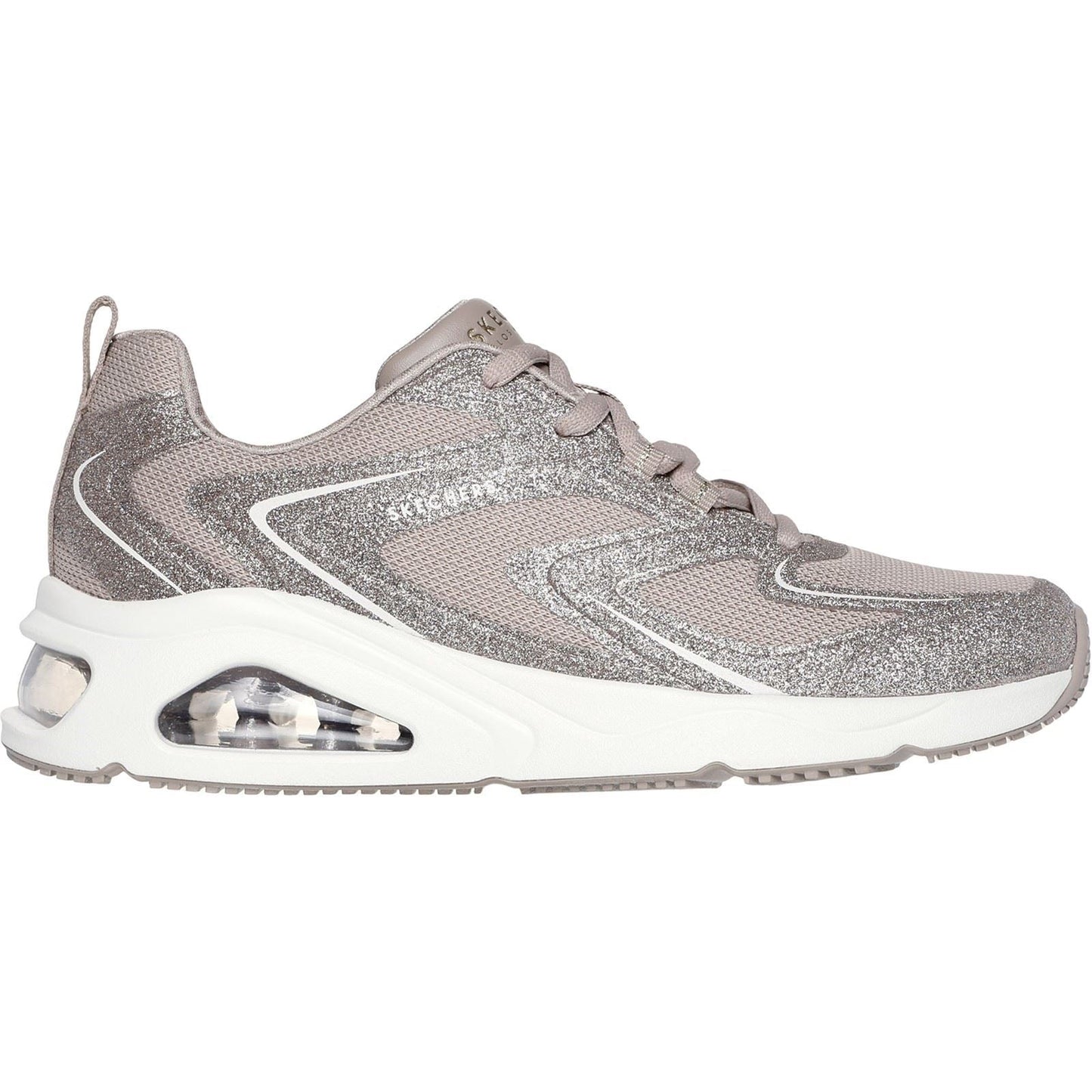 Women's Wide Fit Skechers 177411 Tres-Air Uno Glit Airy Trainers