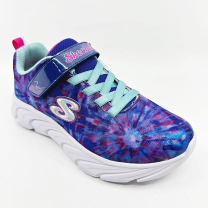 Skechers Dynamic Dash Vivid Paint Blue Kids Girls Size 1.5 Sneakers