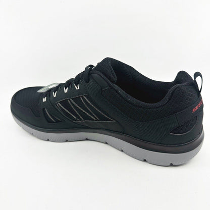 Skechers Summits New World Black Gray Mens Size 13 Athletic Sneakers