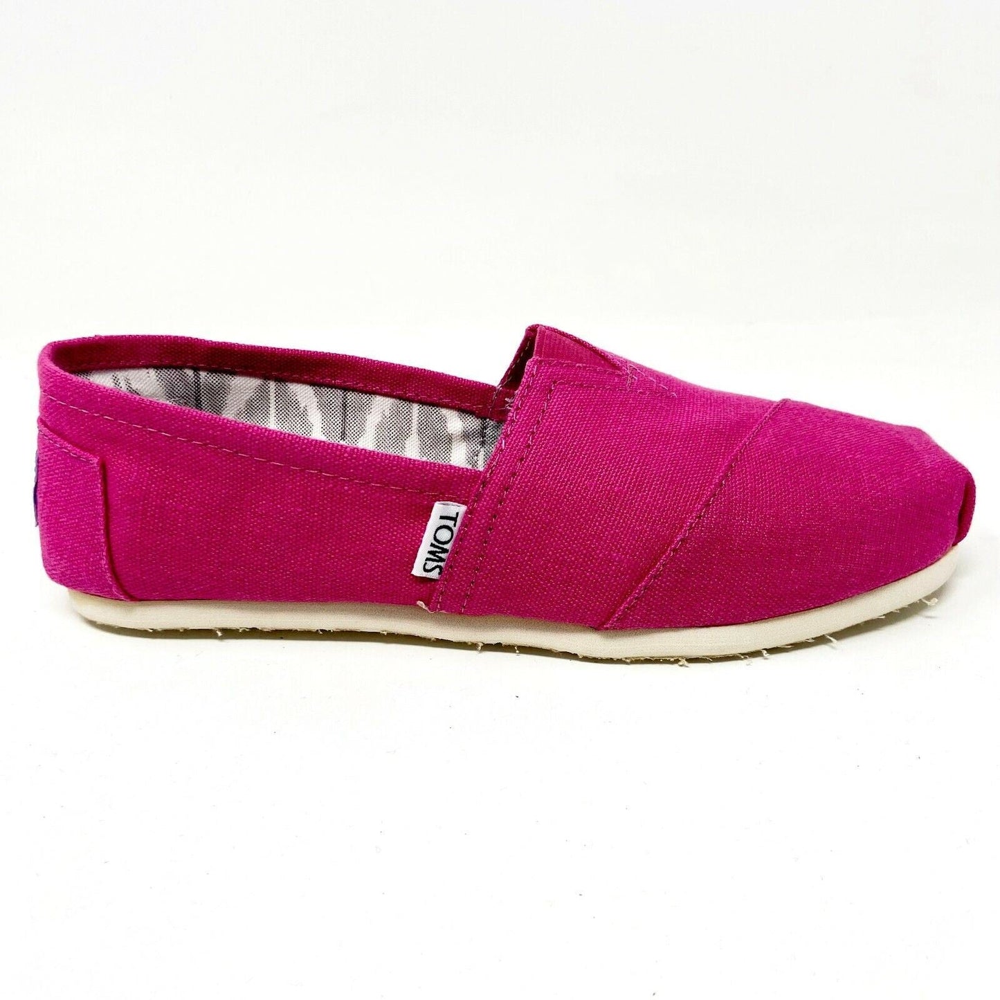 Toms Classics Earthwise Pink Womens Slip On Casual Canvas Flat Shoes