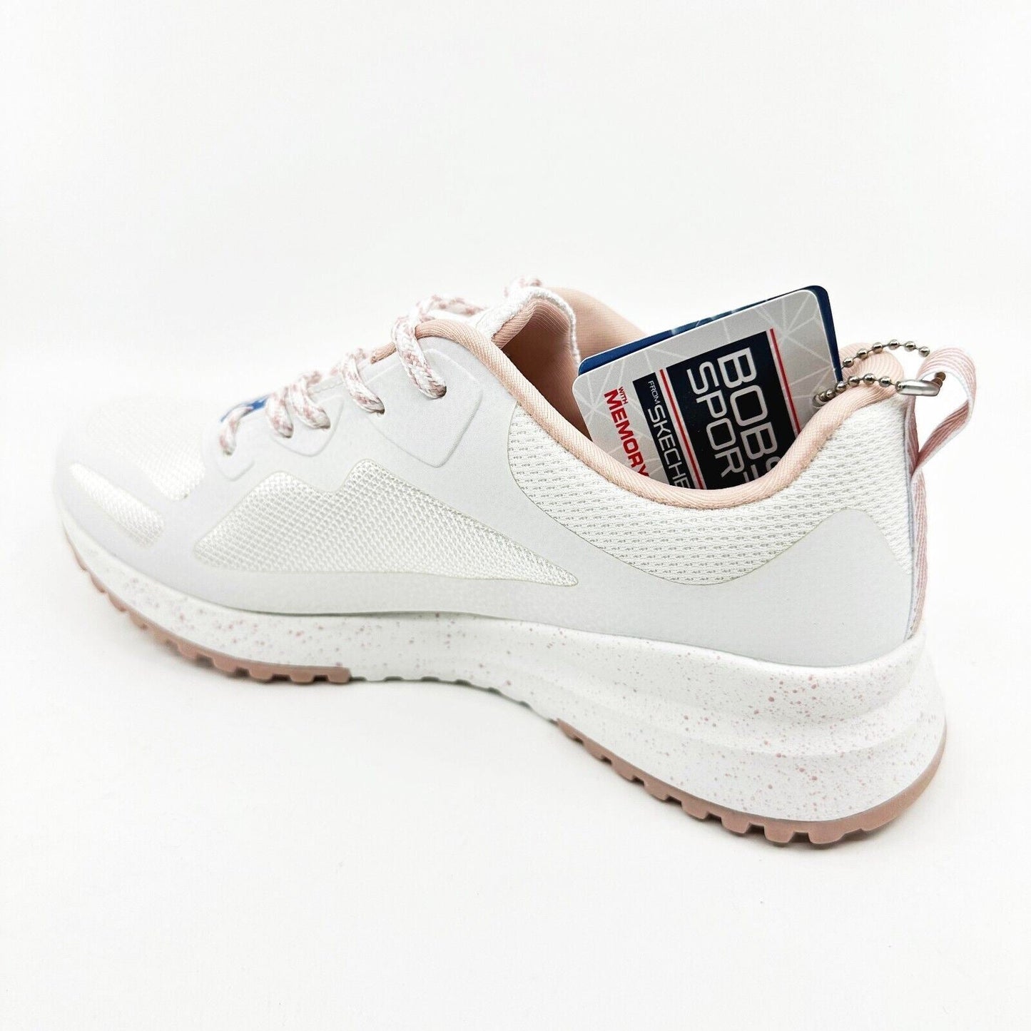 Skechers Bobs Squad 3 Star Flight White Light Pink Womens Size 6.5