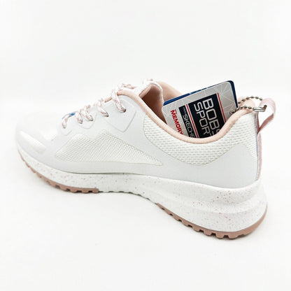Skechers Bobs Squad 3 Star Flight White Light Pink Womens Size 6.5