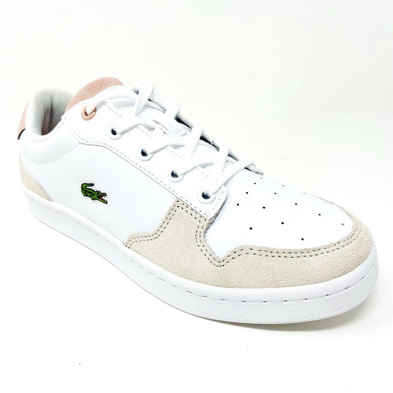 Lacoste Masters Cup 120 2 SUJ Leather White Natural Kids Casual Sneakers