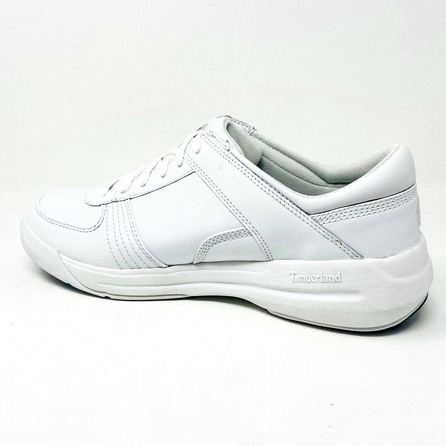 Timberland Harbor Racer White Leather Mens Casual Sneakers 54098