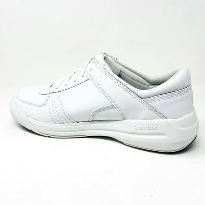 Timberland Harbor Racer White Leather Mens Casual Sneakers 54098