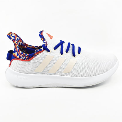 Adidas Cloudfoam Pure SPW Cloud White Orange Red Womens Athletic Sneakers