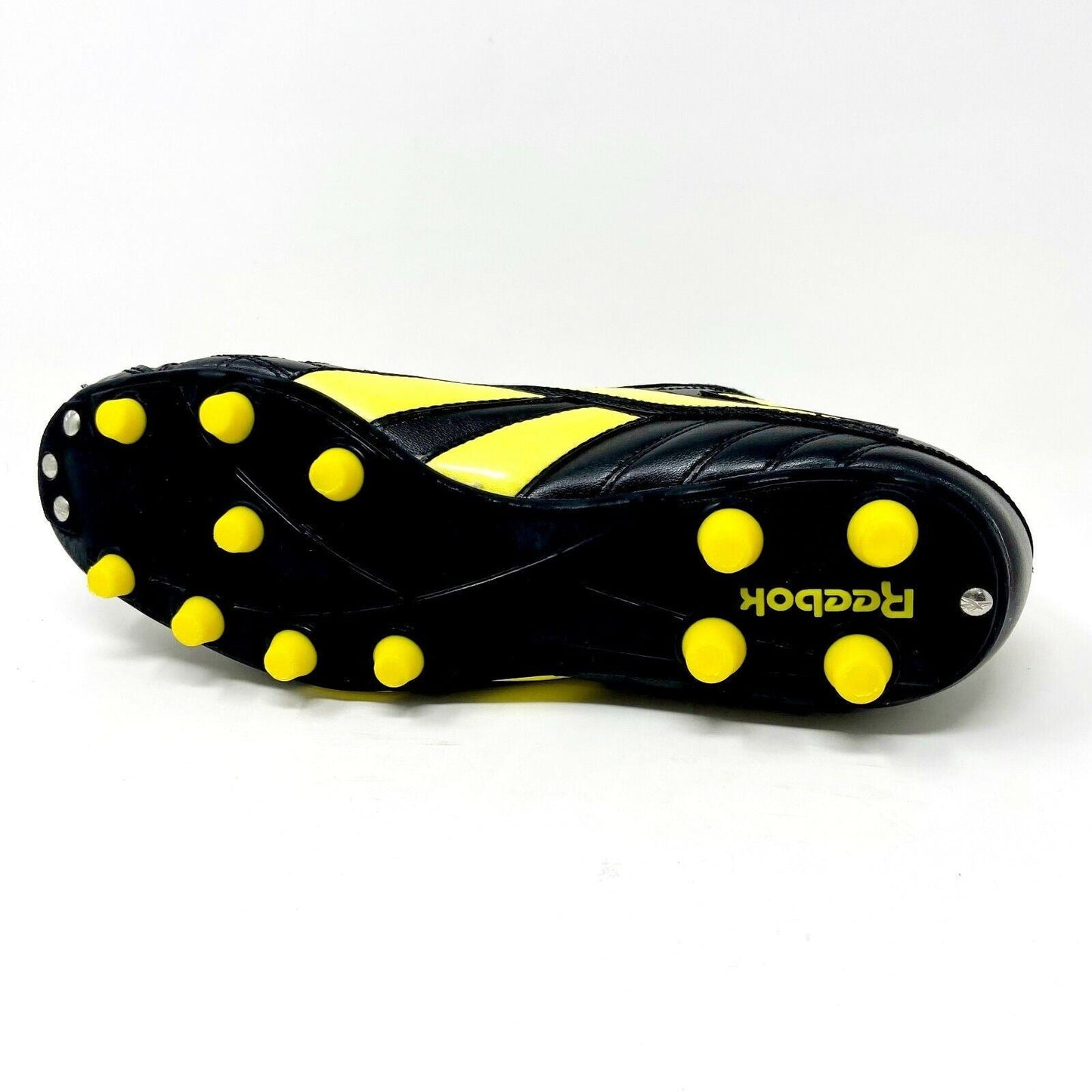 Reebok Campio SQ MS LT Black Blazing Yellow Mens Leather Soccer Cleats 19 166909
