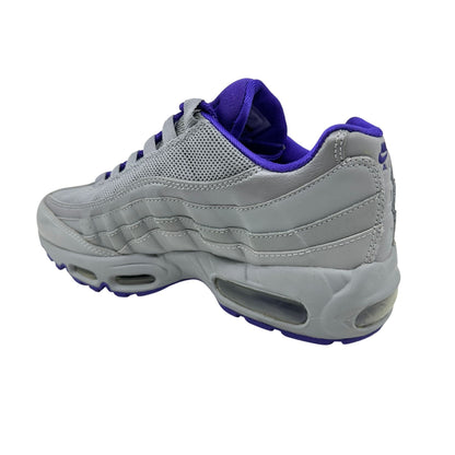 Nike Air Max 95 Wolf Grey White Purple Womens Athletic Sneaker