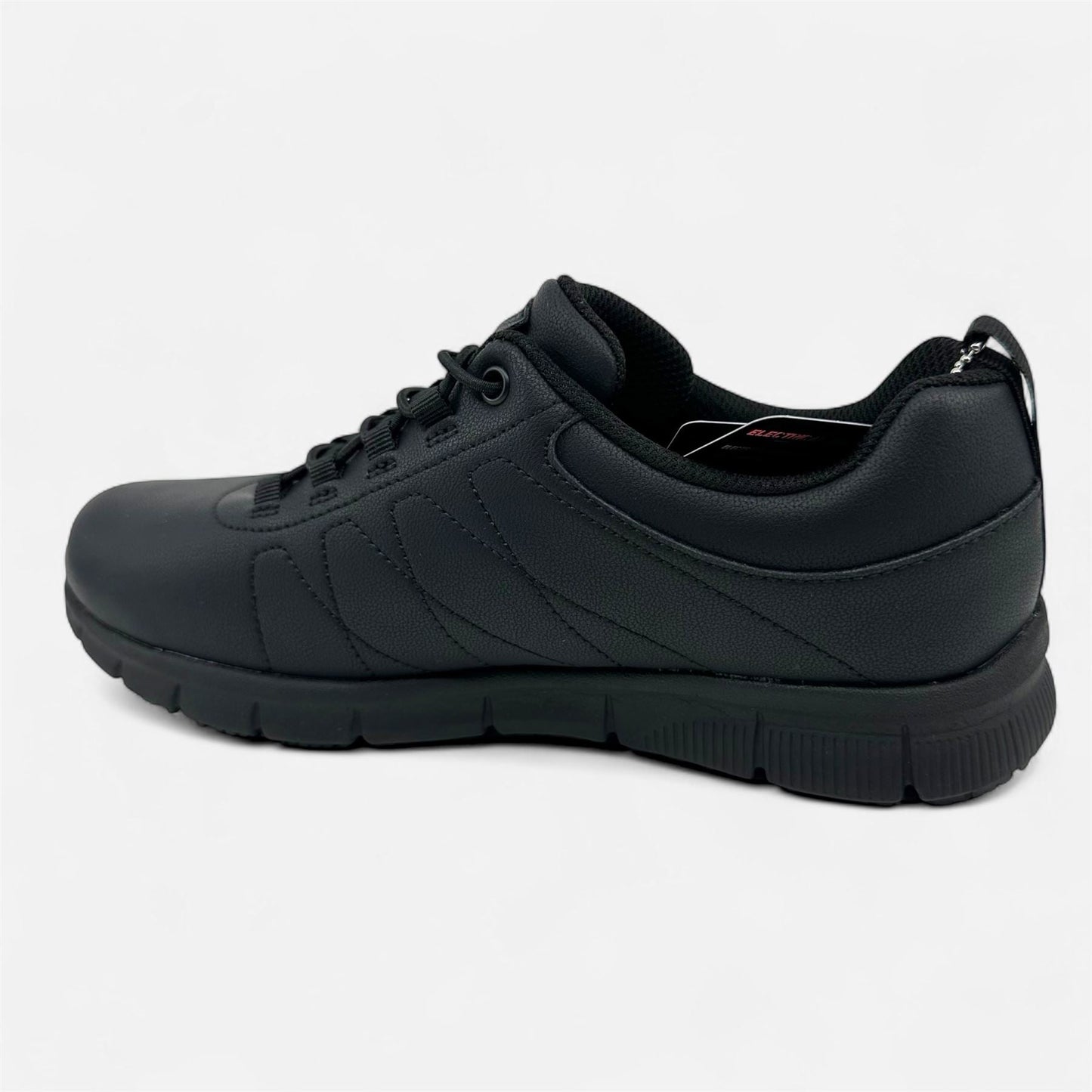 Skechers Nampa Beja Black Womens Electrical Hazard Slip Resistant Sneaker