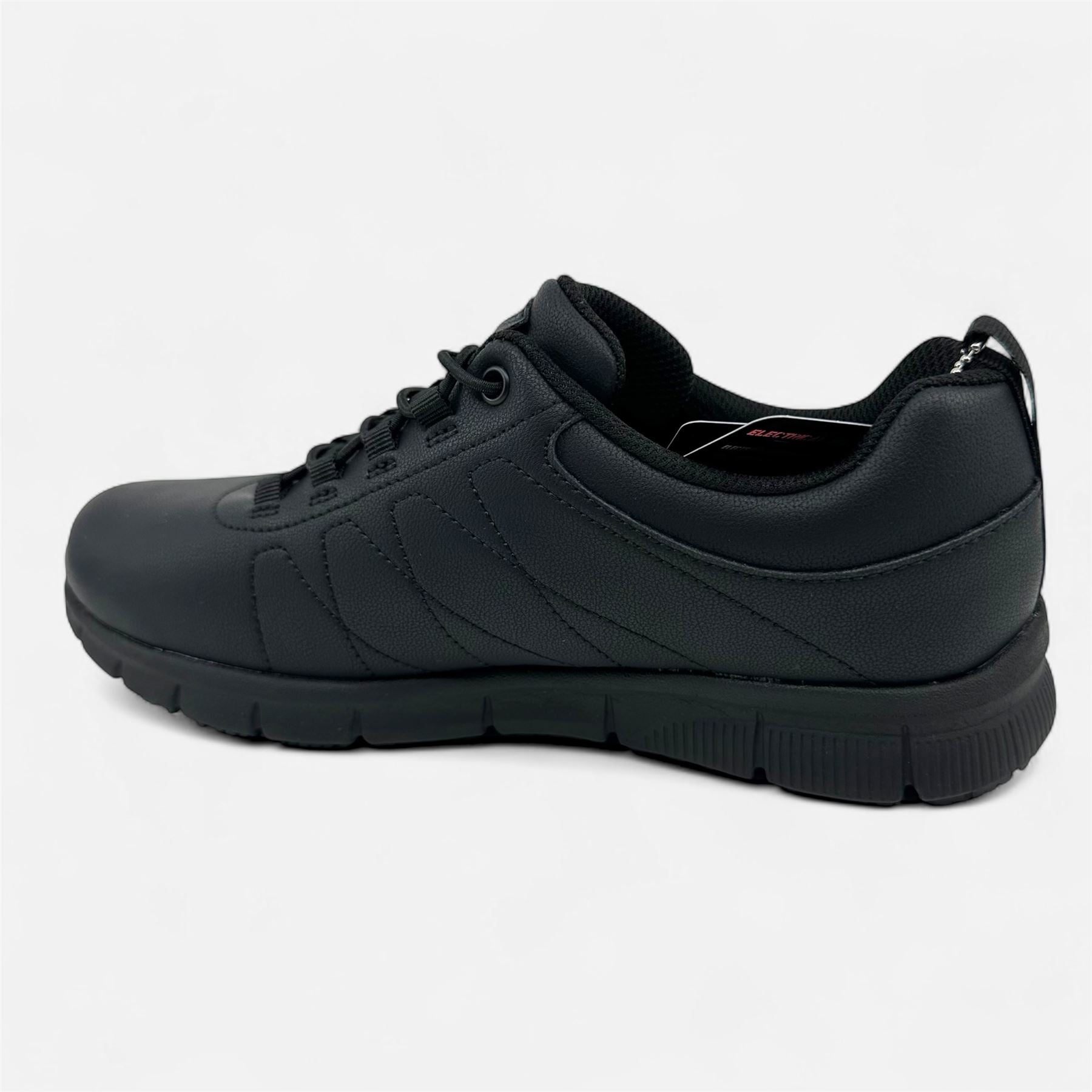 Skechers Nampa Beja Black Womens Electrical Hazard Slip Resistant Sneaker