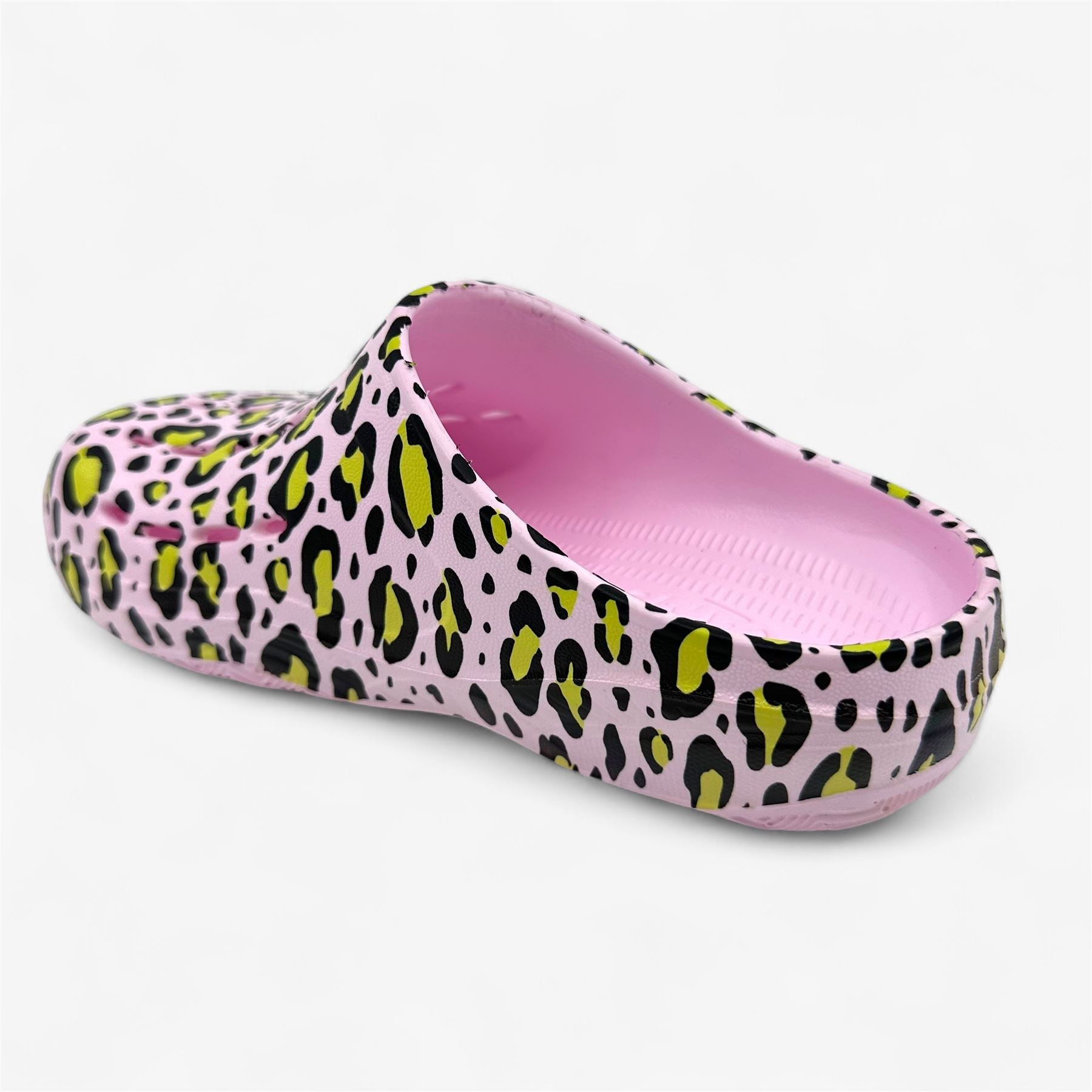 AND1 Bodega Clog Pink Leopard Kids Girls Sandal Clog