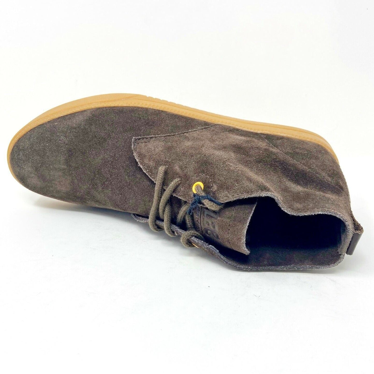 Clae Strayhorn Unlined Umber Suede Gum Mens Size 7 Casual Sneakers