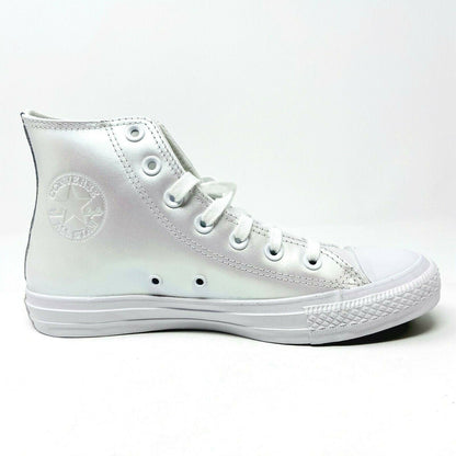 Converse Chuck Taylor All Star Hi White Iridescent Womens Casual Shoes 566094C