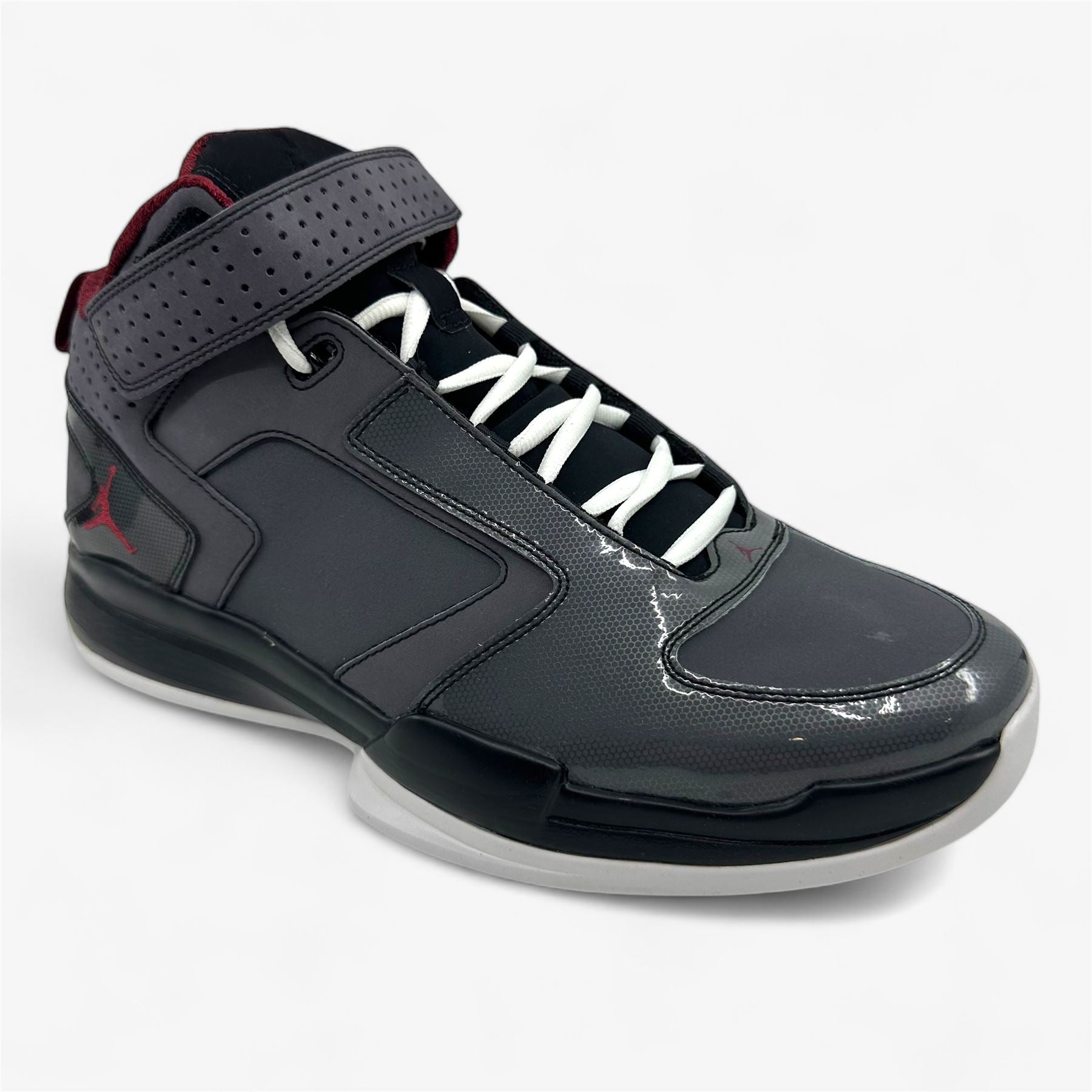 Jordan BCT Mid Dark Grey Red Black White Mens Size 11 Athletic Sneaker