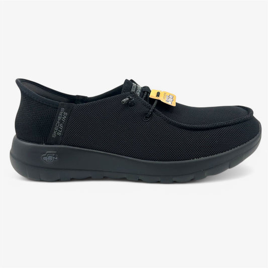 Skechers Go Walk Joy Idalis Black Womens Wide Athletic Sneaker